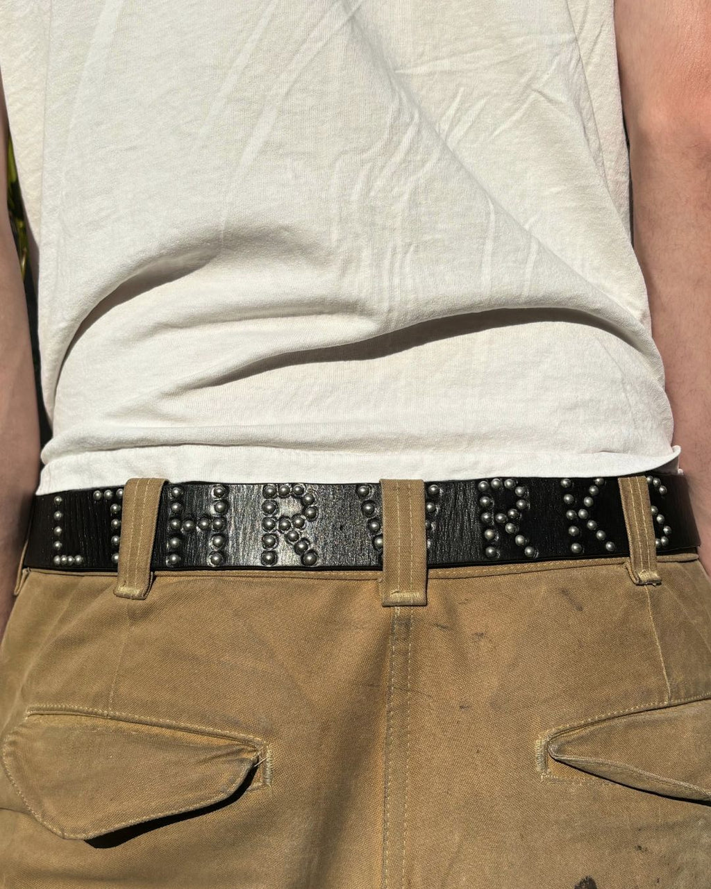 Black Studded Belt (Made to order)