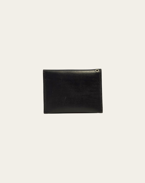 Black Leather Coin Case