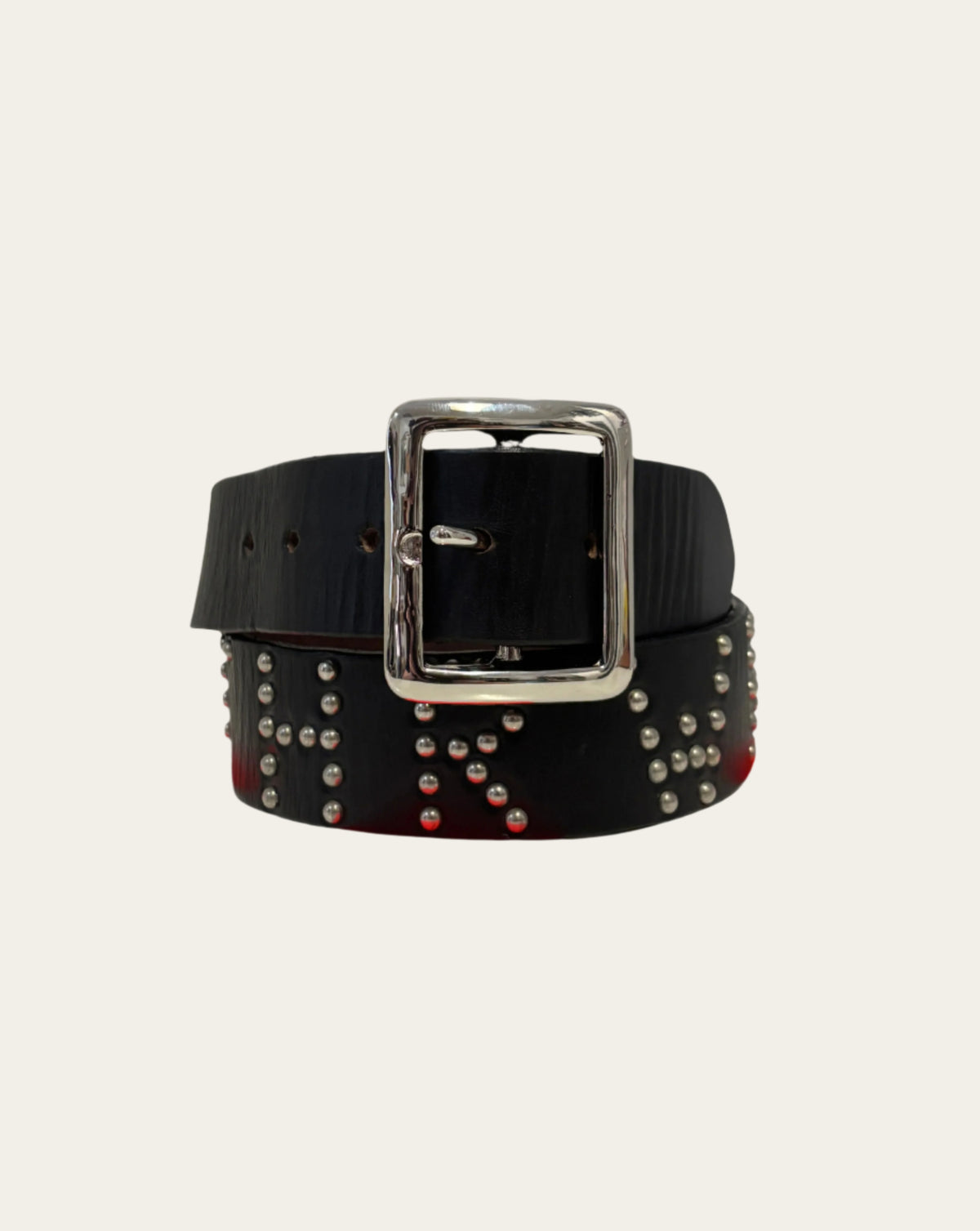Black Studded Belt (Made to order) – LTHR WRKS display picture 3