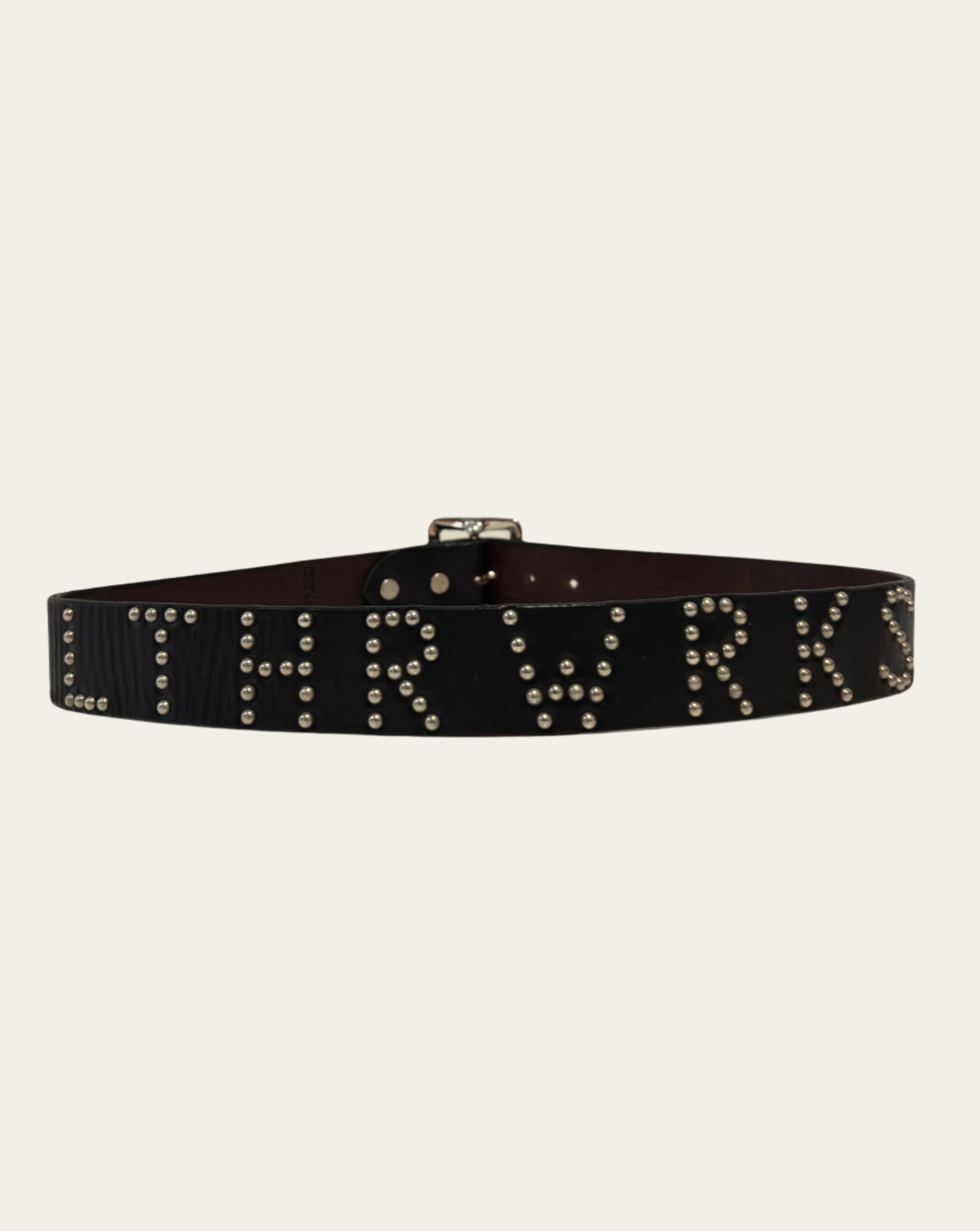 小物 archive studs lether belt black BELT LTHR STUDS